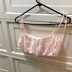 Altar'd State Pink Floral Bandeau